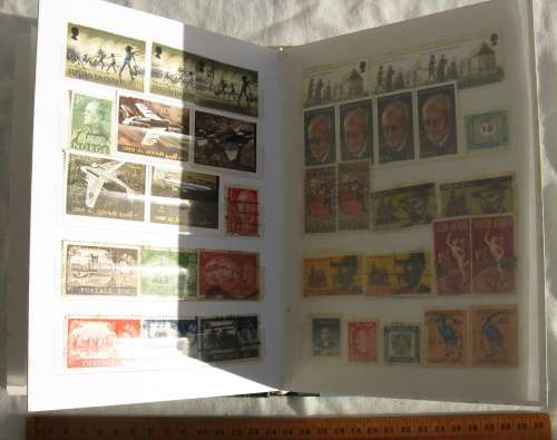Stamp album.