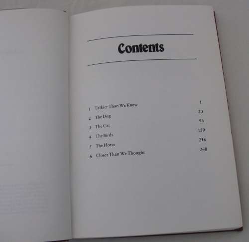 How to talk to your animals by Jean Craighead George, hardcover, 286 pages.