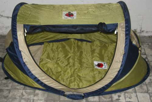 Travel-Bug travel bed, includes a mattress.