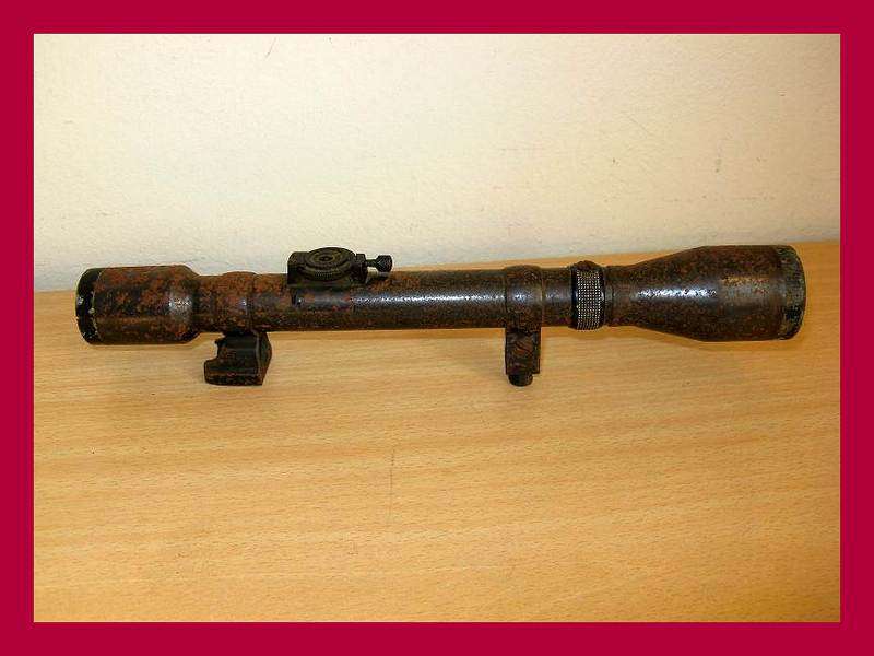 ***Rare*** Oigee Berlin Scope."???Possibly  4 WW2 German Sniper Rifle???".4 x 26 D 103942. L=26.5cm.