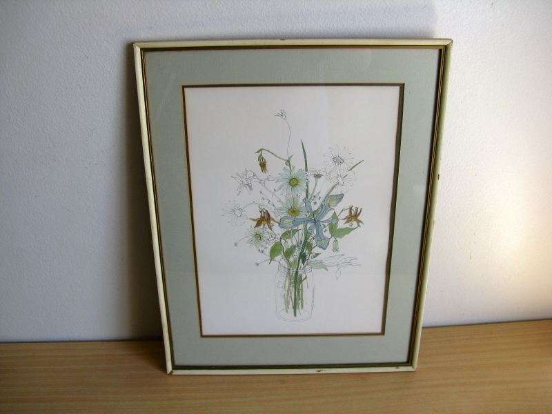 MARY GOERTZEN PRINT FRAMED WITHIN GLASS.L=53cm x W=41cm.P&P WITHIN SA R50.