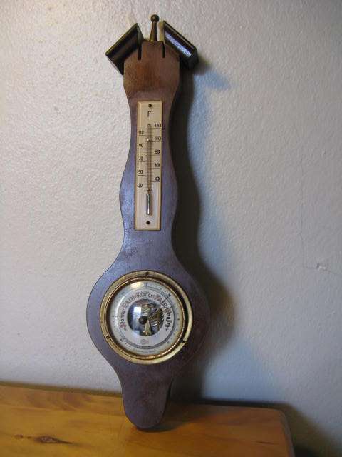 VINTAGE BARIGO BAROMETER, MADE IN WESTERN GERMANY. L 32.5cm.