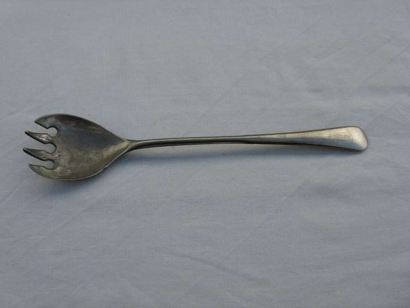 SILVER PLATED, MADE IN ITALY, SALAD FORK. L 23.5cm.