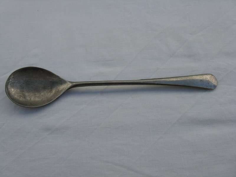 SILVER PLATED, MADE IN ITALY, SALAD SPOON. L 23.8cm.