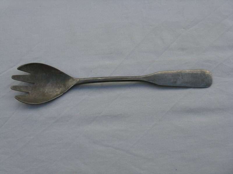 BRAMA E.P. ON ZINC ENGLAND SALAD SPOON. L 24.8cm.