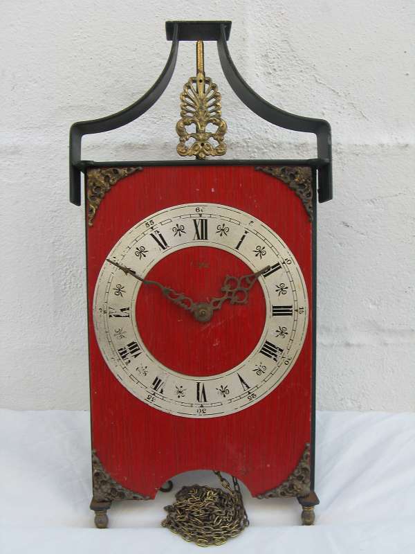 VINTAGE ORFAC FHS GERMANY WALL CLOCK. 69. 261-080. LENGTH 39cm.