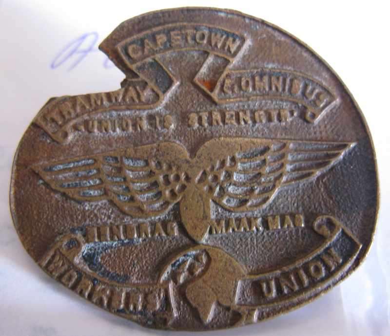 CAPE TOWN TRAMWAY & OMNIBUS WORKERS UNION.