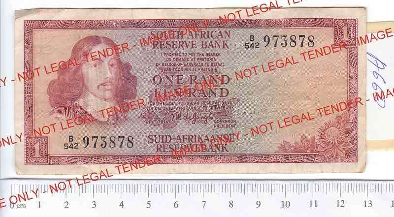 ONE RAND/EEN RAND NOTE.