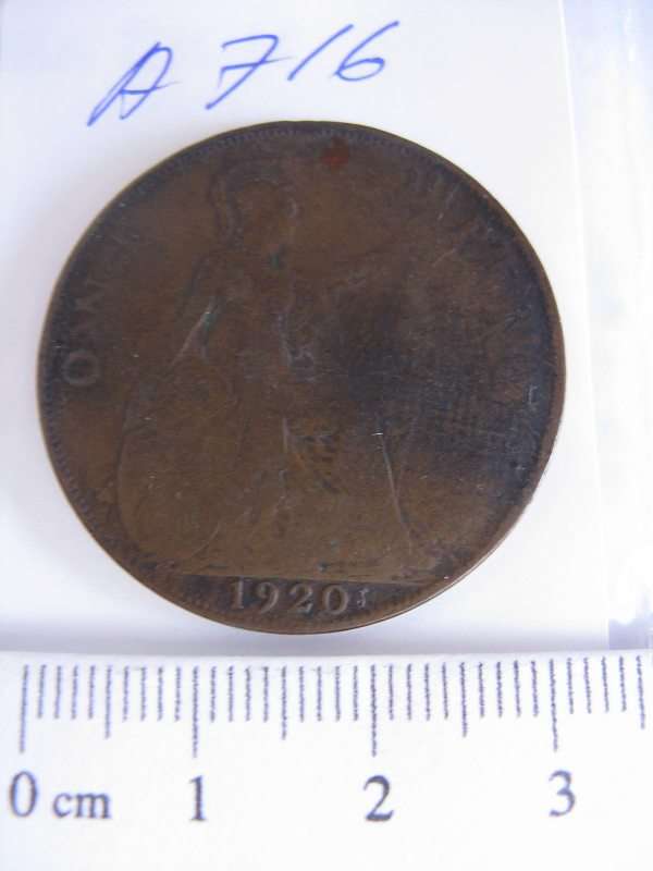 ONE PENNY, 1920.
