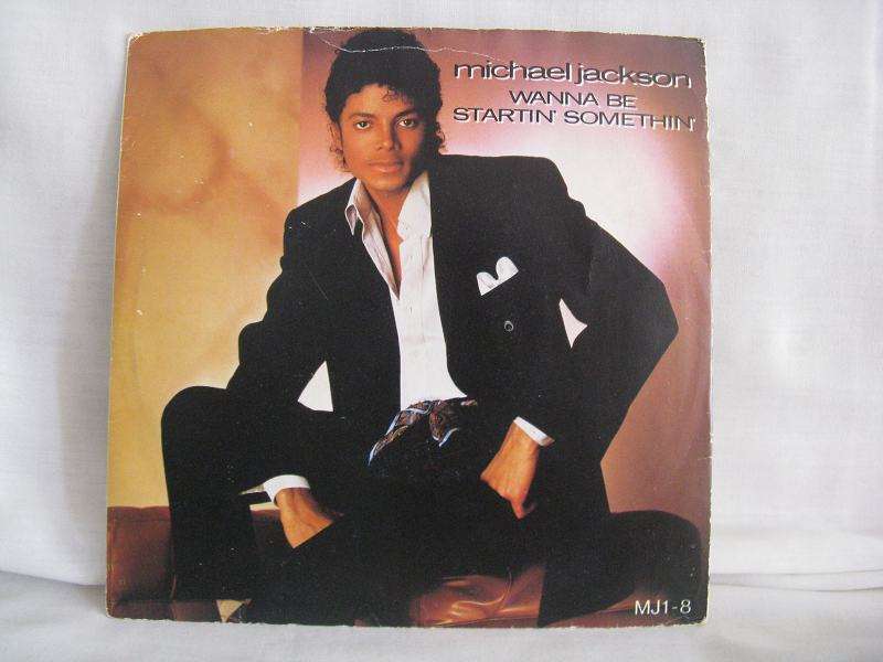 MICHAEL JACKSON: WANNA BE STARTIN' SOMETHIN', 45 SINGLE. UNTESTED. SOLD "AS IS".