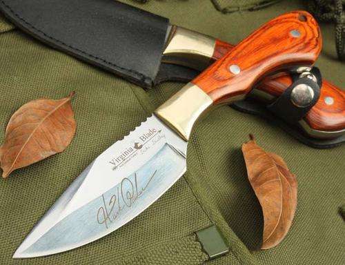 Browning Duke Dudley Hunting Knife Hand Signed Edition Knife 420J SS mirror face