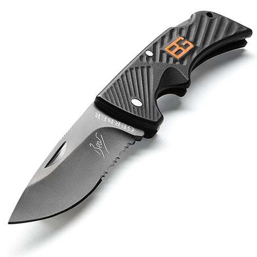 GERBER Bear Grylls - Survival Series, Compact Scout Knife, Drop Point