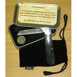 TEKUT - Bone Handle Biltong Knife Gift - Black
