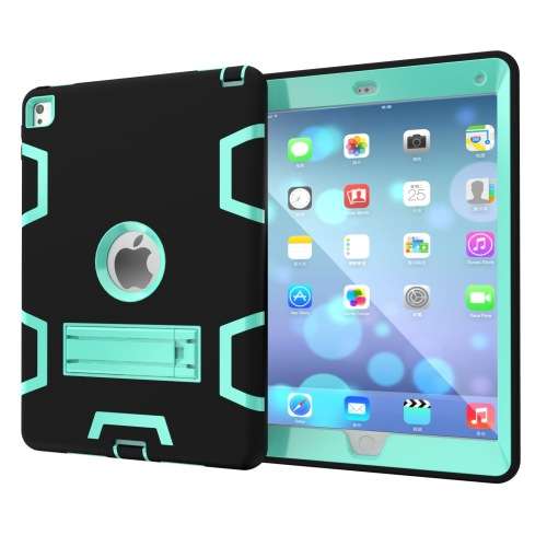 2017 iPad AIR2 COVER (Black+Aqua)