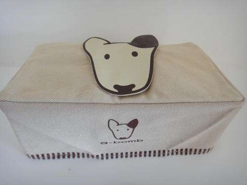 Cute dog tissue box cover