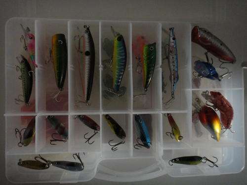 Fishing Lures set including tackle box (About 130 pcs)