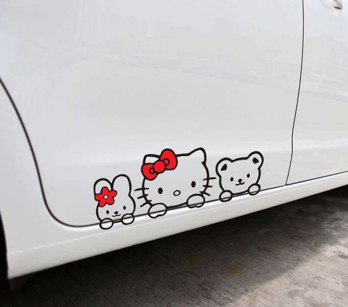 Hello Kitty Car Sticker