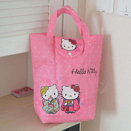 HELLO KITTY FOLDING SHOPPING BAG