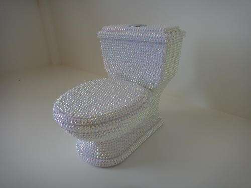 TOILET SEAT CRYSTAL PHONE