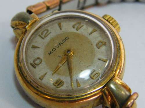 Vintage Movado manual wind ladies watch - working - as per photo