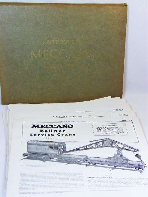 Vintage Instructions for Meccano outfit No.10 - as per photo