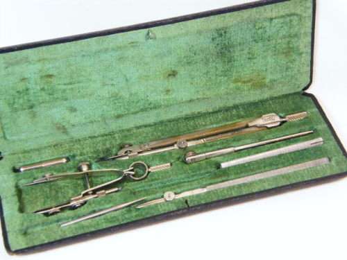Vintage Lotter Germany drawing set in original case - as per photo
