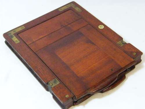 Antique wooden camera plate film holder - 4 x 5 - as per photo