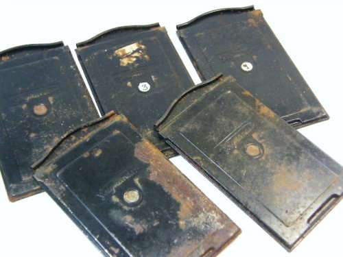 Lot of 5 Voigtlander 2 1/2 x 3 1/2 inch film plate holders - as per photo