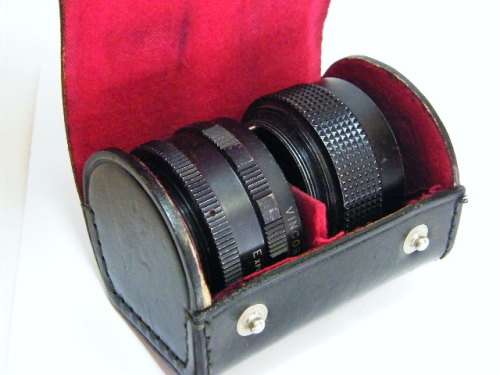 Vintage Vincor set with Adapter and converter lens in case - as per photo
