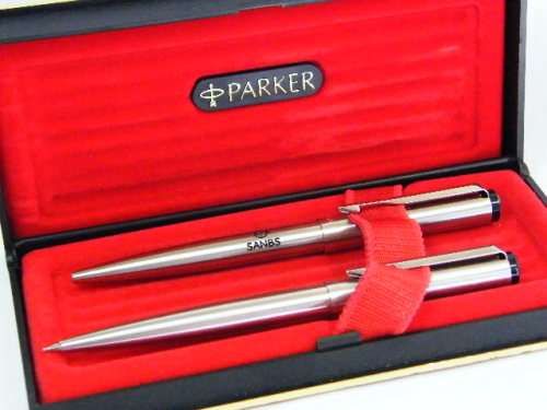 Parker pen & pencil set with SANBS logo - no cartridge in pen
