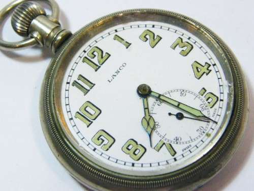 Vintage Lanco pocket watch - working