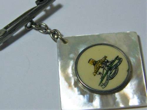 Regiment President Steyn sweetheart fob on mother of pearl backing
