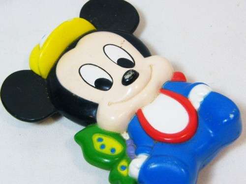 Vintage Disney Mickey Mouse baby rattle