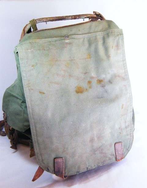 Rhodesian BSAP backpack belonged to PATU Group leader RV Nothnagel - well used condition SCARCE
