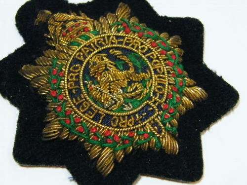 Zimbabwe Police Office bullion wire cap badge