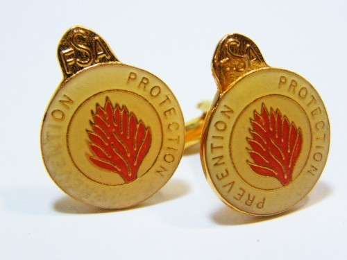 FSA _ Fire and Security Association cufflinks