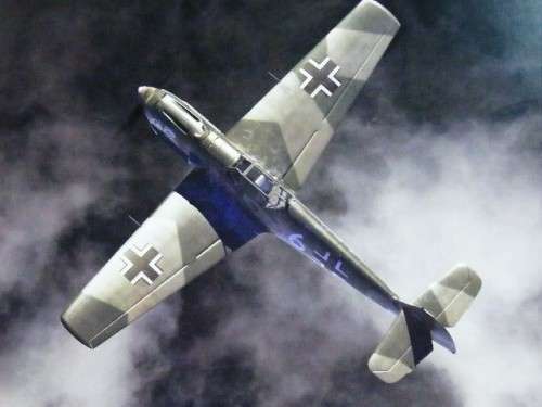 Wiek Luijken aviation art print of WW2 German plane