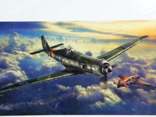 Dan Zoernig aviation print of WW2 Russian and German fighting planes