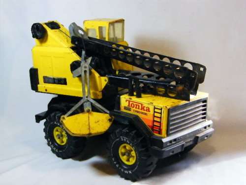 Vintage Tonka Toys metal excavator crane