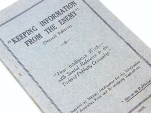 Keeping information from the enemy - 2nd edition by Authority The Victorian Railways Printing works