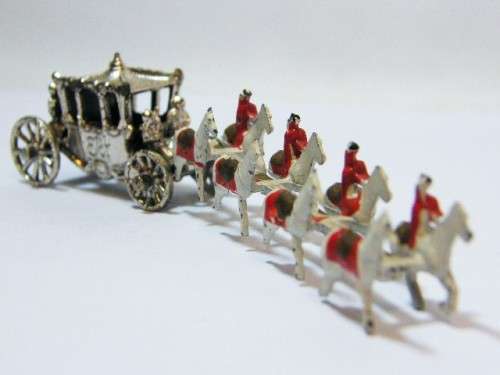 Small vintage Queen Elizabeth coronation coach