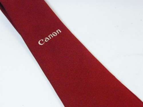 Canon advertising tie by Cravateur