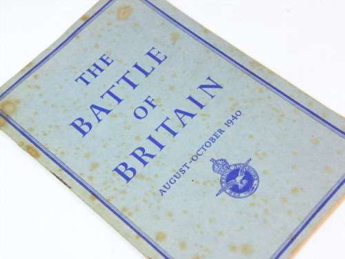 Booklet issued by ministry on the Battle of Britain in 1941, shortly after the battle - SCARCE