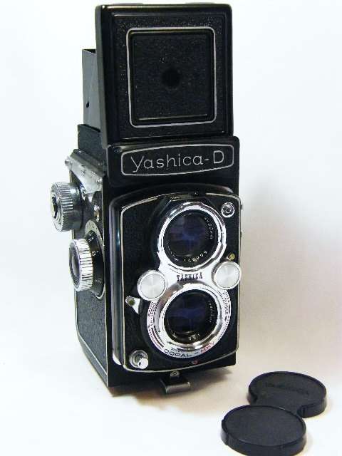Vintage Yashica-D twin reflex camera with Yashikor lens