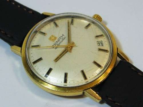 1970's Zenith Surf 18kt gold automatic mens watch - case serial number 30.0830.290 - 2562PC movement