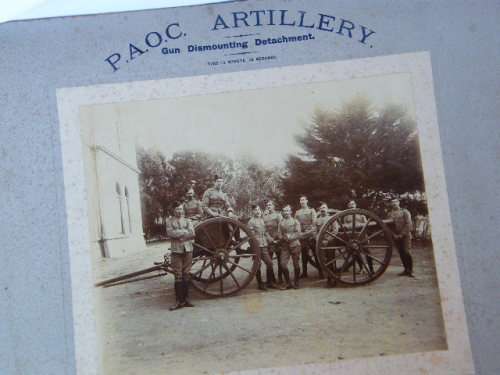 Photo of Prince Alfred's Own Cape Volunteer Artillery gun dismounting detachment - 6 May 1898