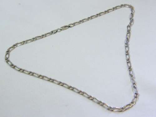 Mens sterling silver necklace - weighs 24.4 g - length 75cm