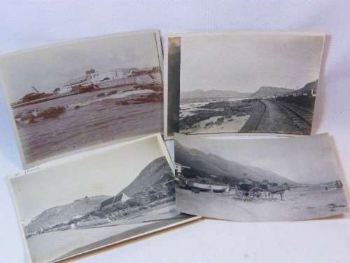 Lot of 4 old photos of St James and Kalk Bay - circa 1900