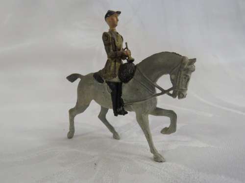 Vintage Cornet player lead soldier - Lifeguards of Household cavalry mounted band
