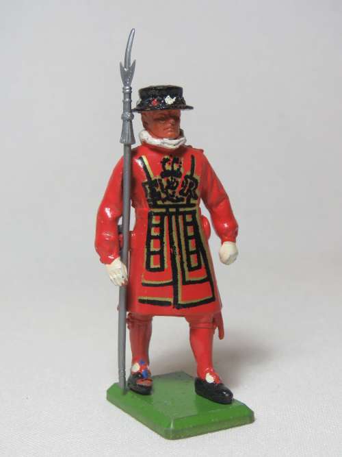 Britains Ltd Beefeater lead soldier with plastic lance